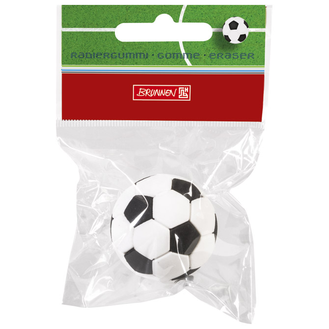 Gumica Nogomet fi 3,5cm Brunnen 10-29 89038 bijelo/crna blister