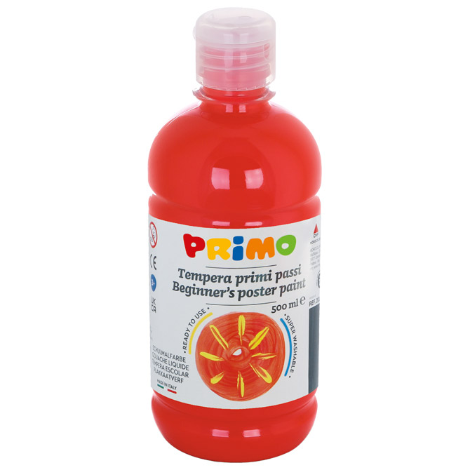 Boja tempera  0,5 litre Primo base CMP.202BR500300 crvena