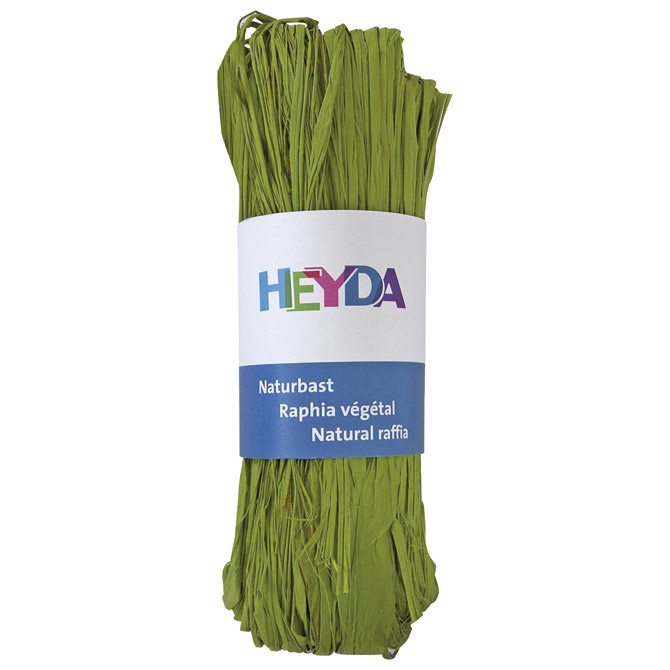 Rafija prirodna 50g Heyda 20-48877 95 svijetlo zelena