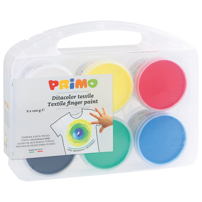 Boja tempera za ruke 100g u čaši 6boja za tekstil CMP.228TXD100SP