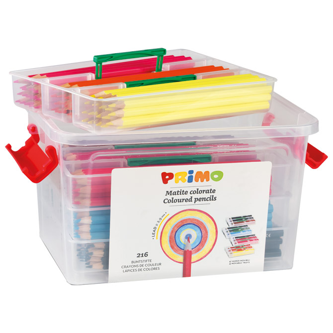 Boje drvene  216boja (18x12boja) u pp kutiji Primo CMP.507MAT216