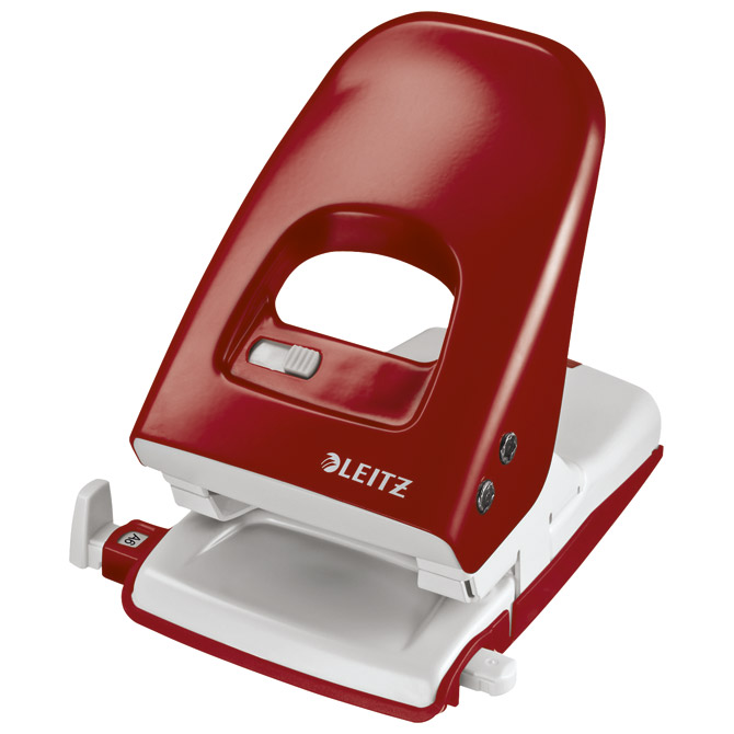 Bušač 2 rupe do  40 listova Leitz 51380025 crveni