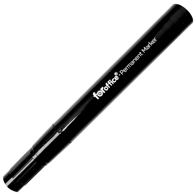 Marker permanentni 1,5-3mm okrugli vrh pk12 FORoffice crni - Black Friday