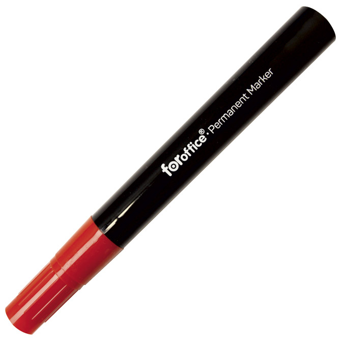 Marker permanentni 1,5-3mm okrugli vrh pk12 FORoffice crveni - Black Friday