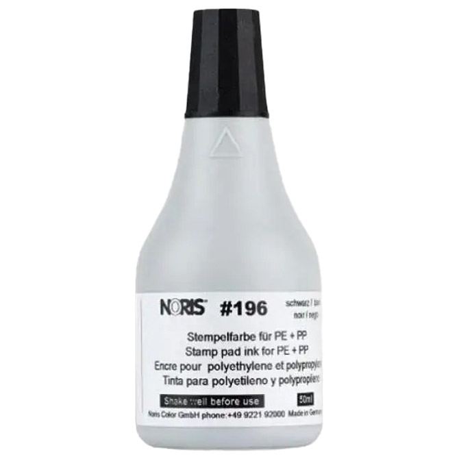 Boja za pečat (plastika) 50 ml brzosušeća Noris Color 196CS crna
