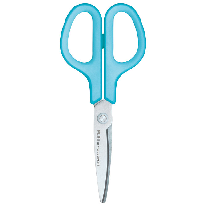 Škare uredske 17,5cm nehrđajući čelik za ljevoruke Fitcut Curve SC-175SL Plus.35055 svijetlo plave b