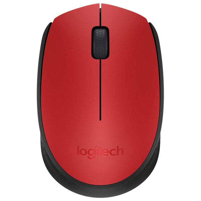 Miš usb 3tipke optički bežični M171 Logitech crveni blister