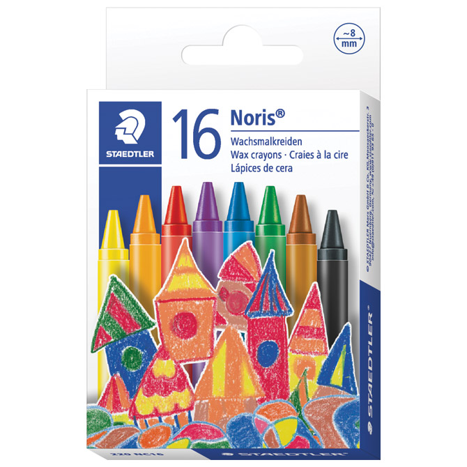 Boje voštane 16boja kartonska kutija Noris club Staedtler 220NC16!!