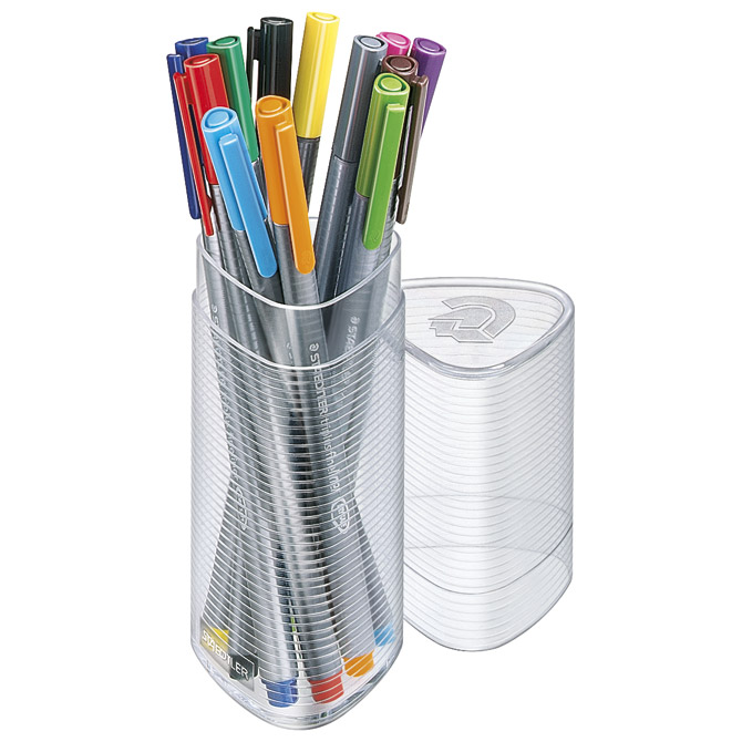 Flomaster fineliner 0,3mm 12boja u čaši Triplus Staedtler 334PR12