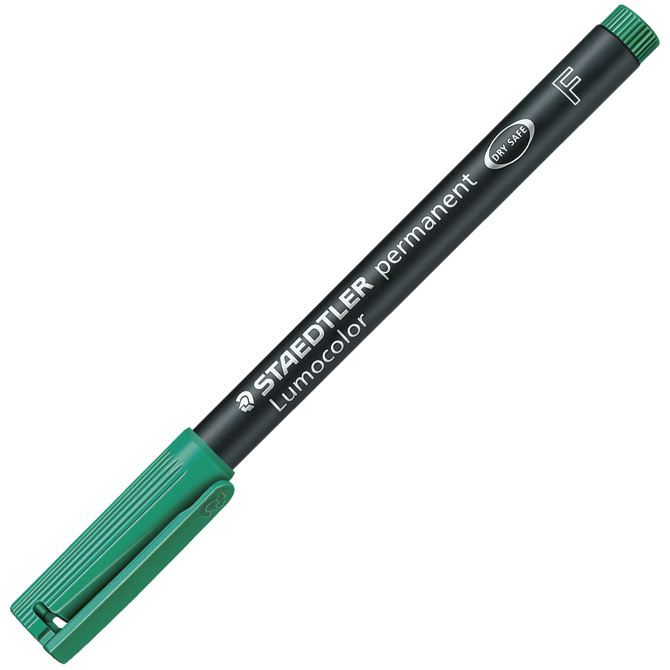Marker permanentni 0,6mm Lumocolor Staedtler 318-5 zeleni