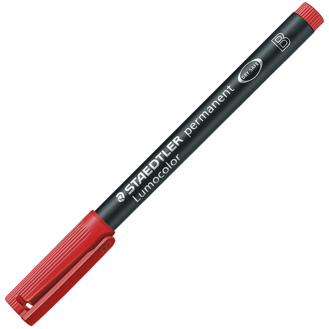 Marker permanentni 1-2,5mm Lumocolor Staedtler 314-2 crveni