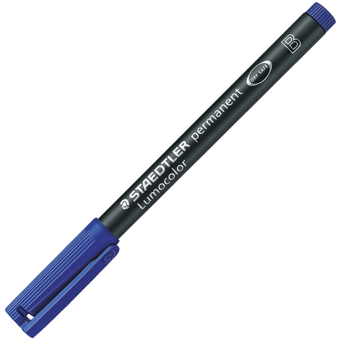 Marker permanentni 1-2,5mm Lumocolor Staedtler 314-3 plavi