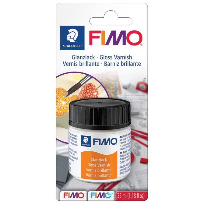 Lak za mase za modeliranje sjajni 35ml Fimo Staedtler 8704 01 BK