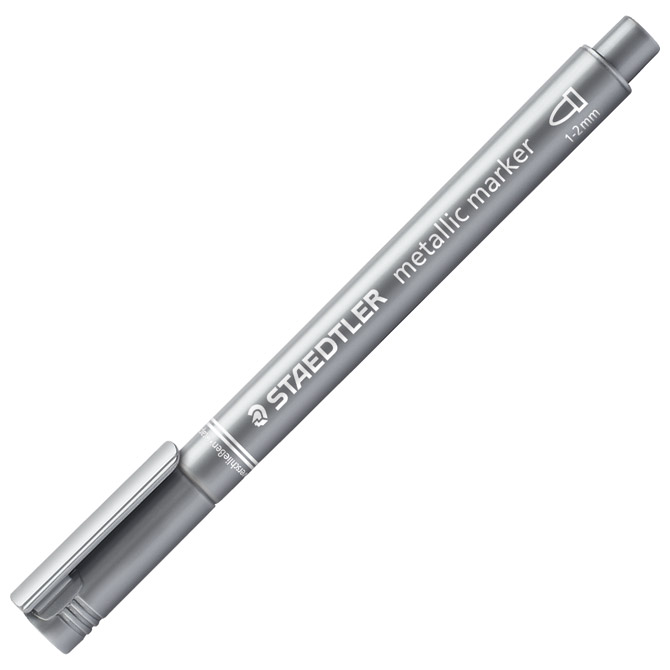 Marker nepermanentni 1-2mm Metallic pen Staedtler 8323-81 srebrni