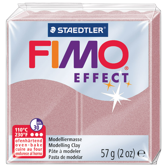 Masa za modeliranje   57g Fimo Effect Staedtler 8020-207 sedef roza