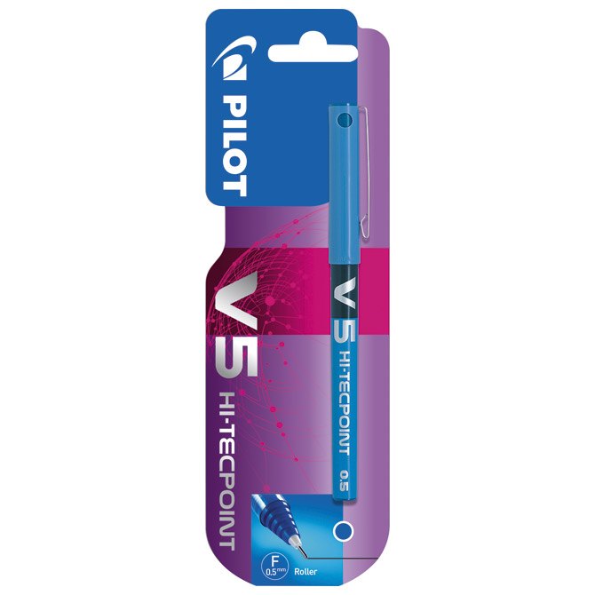 Roler 0,5mm Hi-tecpoint V5 Pilot BX-V5 plavi blister!!