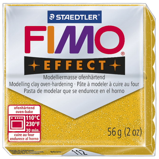 Masa za modeliranje   57g Fimo Effect Staedtler 8020-112 glitter zlatna