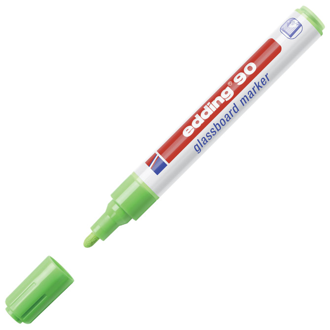 Marker za staklenu ploču 2-3mm Edding 90 svijetlo zeleni