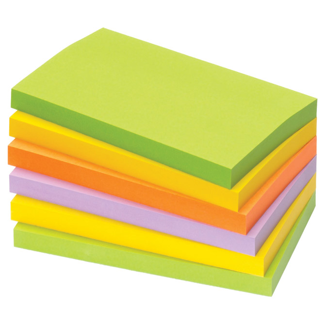 Blok samoljepljiv 125x75mm 100L Spring Global Notes 5855-76 neon sortirano