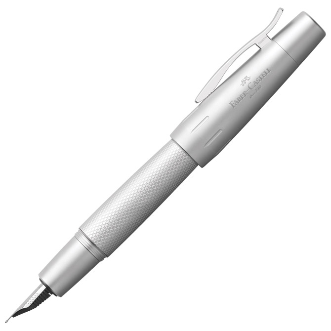 Nalivpero E-Motion Pure Silver (M) Faber-Castell 148670 srebrno **SELECTIVE