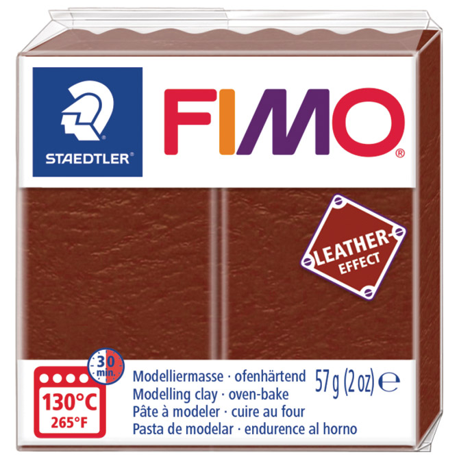 Masa za modeliranje   57g Fimo Effect Leather-effect Staedtler 8010-779 smeđa 