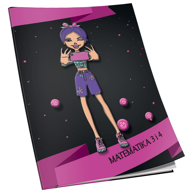 Obrazac školski matematika za 3 i 4razred Soft+ Connect Girl
