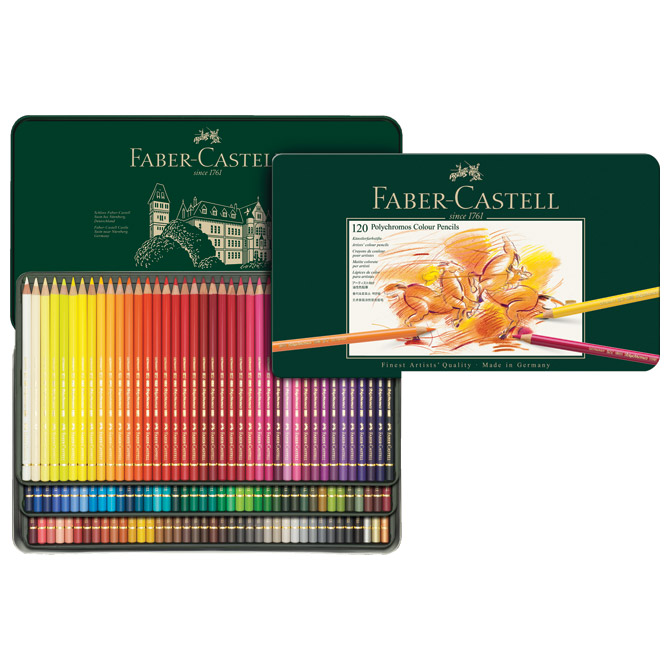 Boje drvene 120boja metalna kutija Polychromos Faber-Castell 110011 **SELECTIVE