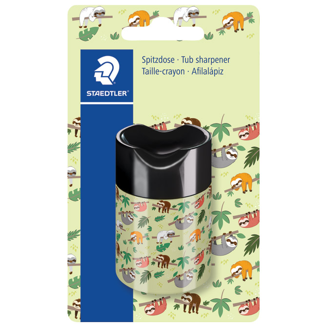 Šiljilo pvc s pvc kutijom Pattern mix Staedtler 511 66PMBK blister