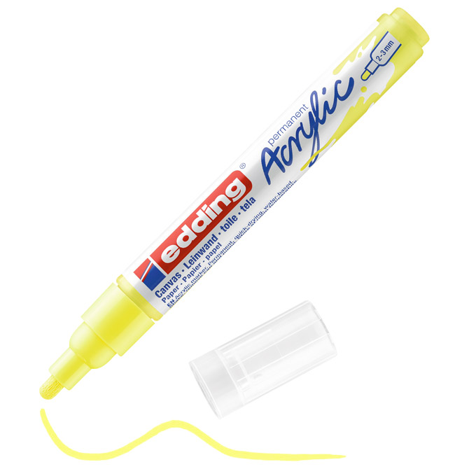 Marker akrilni 2-3mm Edding 5100065 fluo žuti 