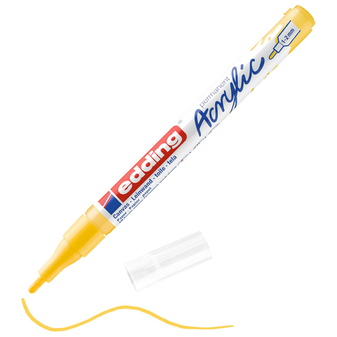 Marker akrilni 1-2mm Edding 5300905 žuti 