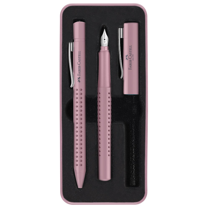Garnitura olovka kemijska+nalivpero Grip 2010 Harmony Faber-Castell 201528 roza