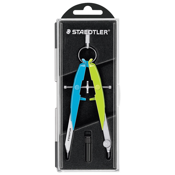 Šestar s preciznim podešavanjem Mars Comfort 556 Neon Staedtler 556 00-N1 plavo/zeleni blister