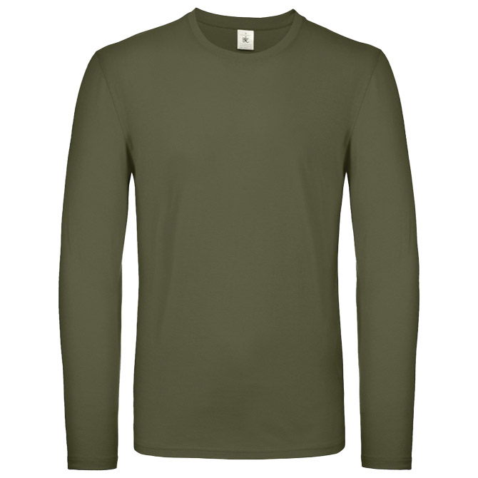 Majica dugi rukavi B&C #E150 LSL maslinasto zelena 3XL!!