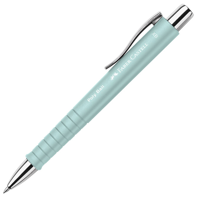 Olovka kemijska gumirana Poly Ball XB Faber Castell 241105 pastelno tirkizna