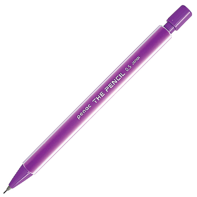 Olovka tehnička 0,5 mm gumirana The Pencil Penac ljubičasta