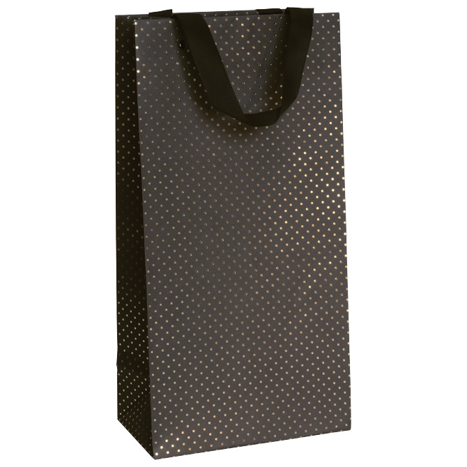 Vrećice ukrasne-2 boce 18x36x10,5 cm Astro Stewo 6651 99 crno zlatna blister