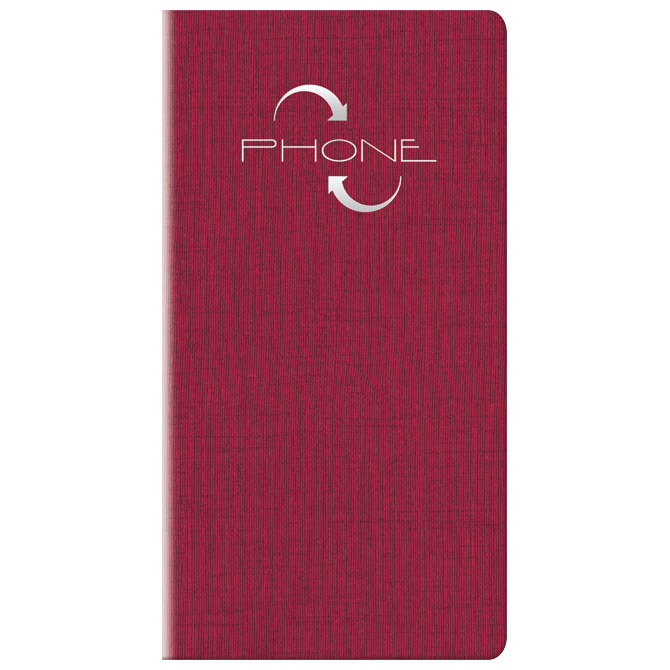 Adresar telefonski  70x136 mm A-Ž Furore 805 bordo