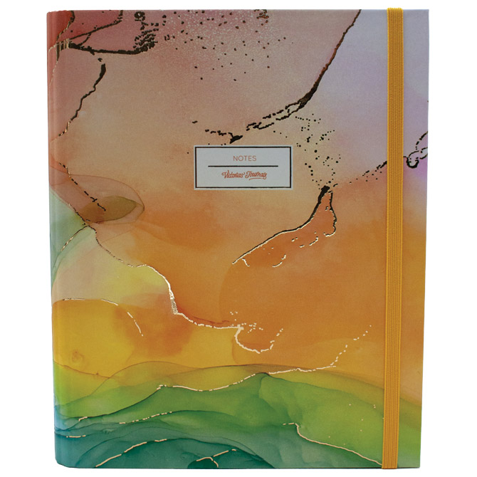Organizer 18x23 cm 108L spiralni s gumicom Aquarel 1 Marker 1793