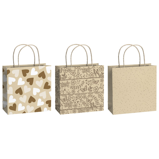 Vrećice ukrasne 20x20x8 cm Wedding Stewo 5339 99 sortirano