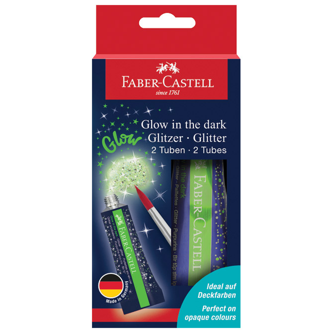 Glitter u tubi Glow pk2 Faber Castell 125092