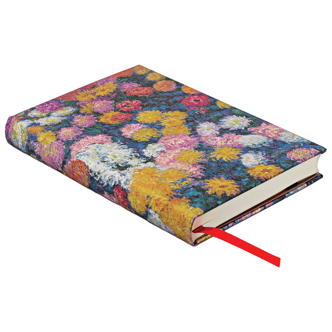 Notes  9x14 cm-mini crte  88L s gumicom Monet's Chrysanthemums Paperblanks PB9716-7