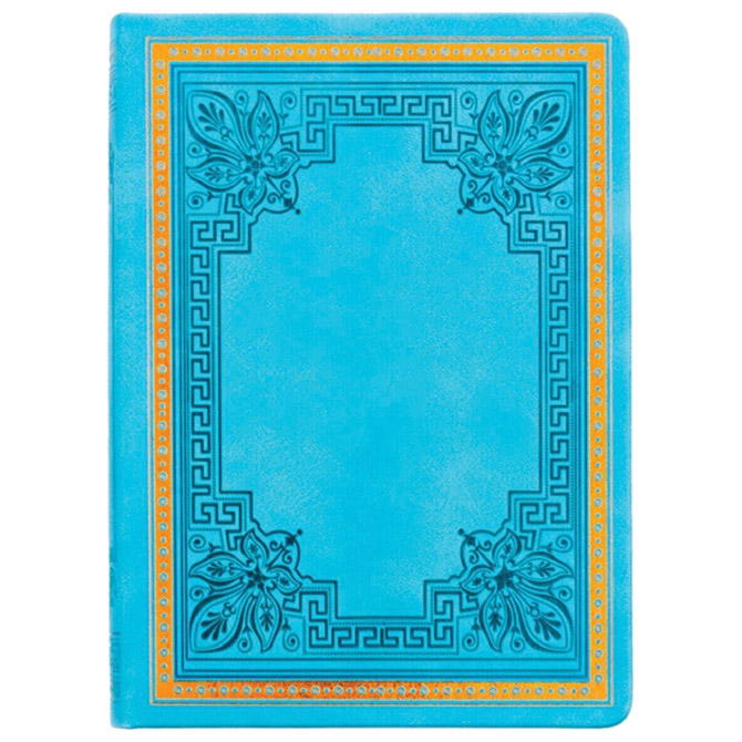 Notes 20,5x14,5 cm crte 160L bez zatvaranja Old Book Marker svijetloplavi 8681