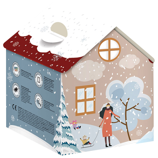 Puzzle 250 kom kućica Christmas 