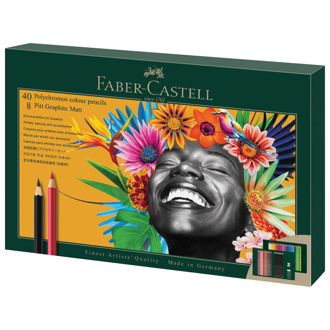 Set Polychromos & Pitt graphite matt pk50 Faber Castell 210054
