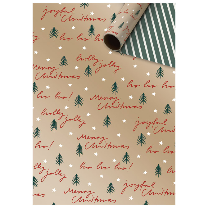 Papir ukrasni rola 70x200 cm obostrani novogodišnji  Stewo 5264 80