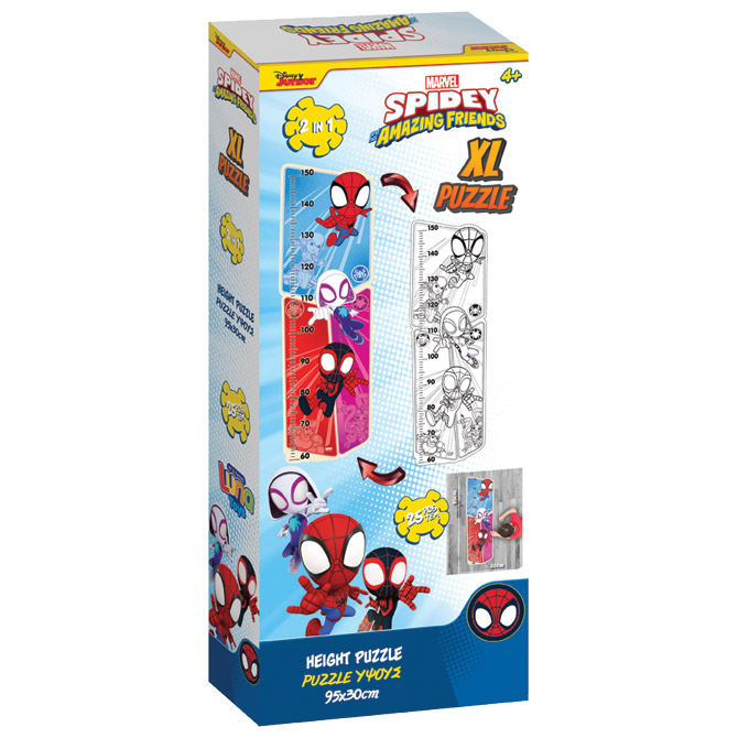 Puzzle-Mjerač visine 24 kom Spiderman Diakakis 000508468