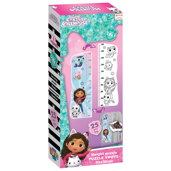 Puzzle-Mjerač visine 24 kom Gabby