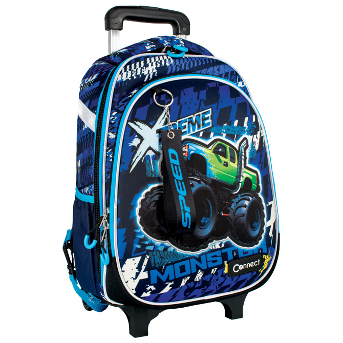 Ruksak školski s kotačićima XT Monster Race 25.Connect