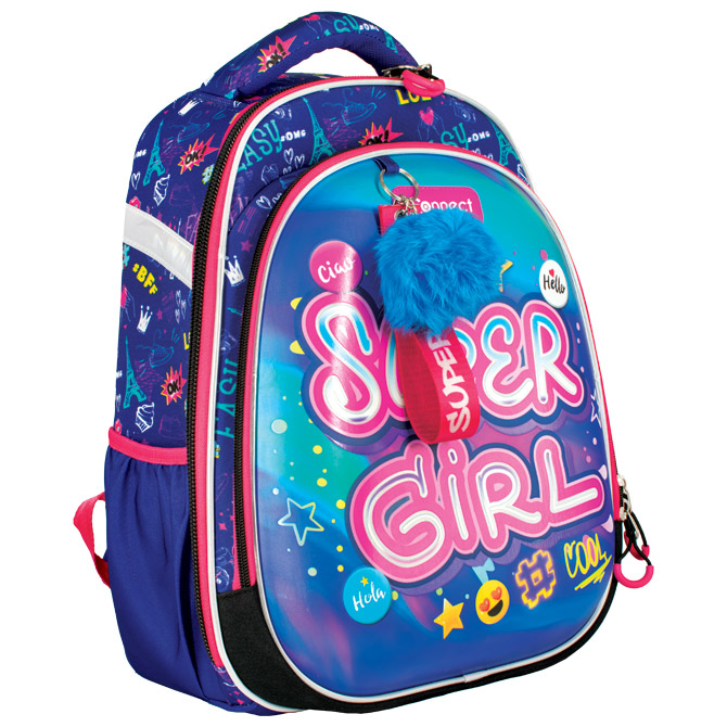 Ruksak školski anatomski lagan XT Super Girl 25.Connect