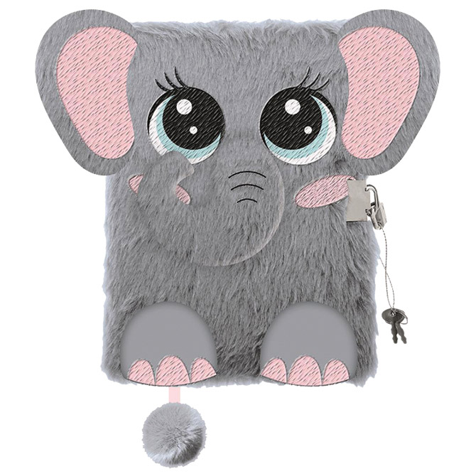 Dnevnik s ključem A5 96L My Little Friend Elephant 9422
